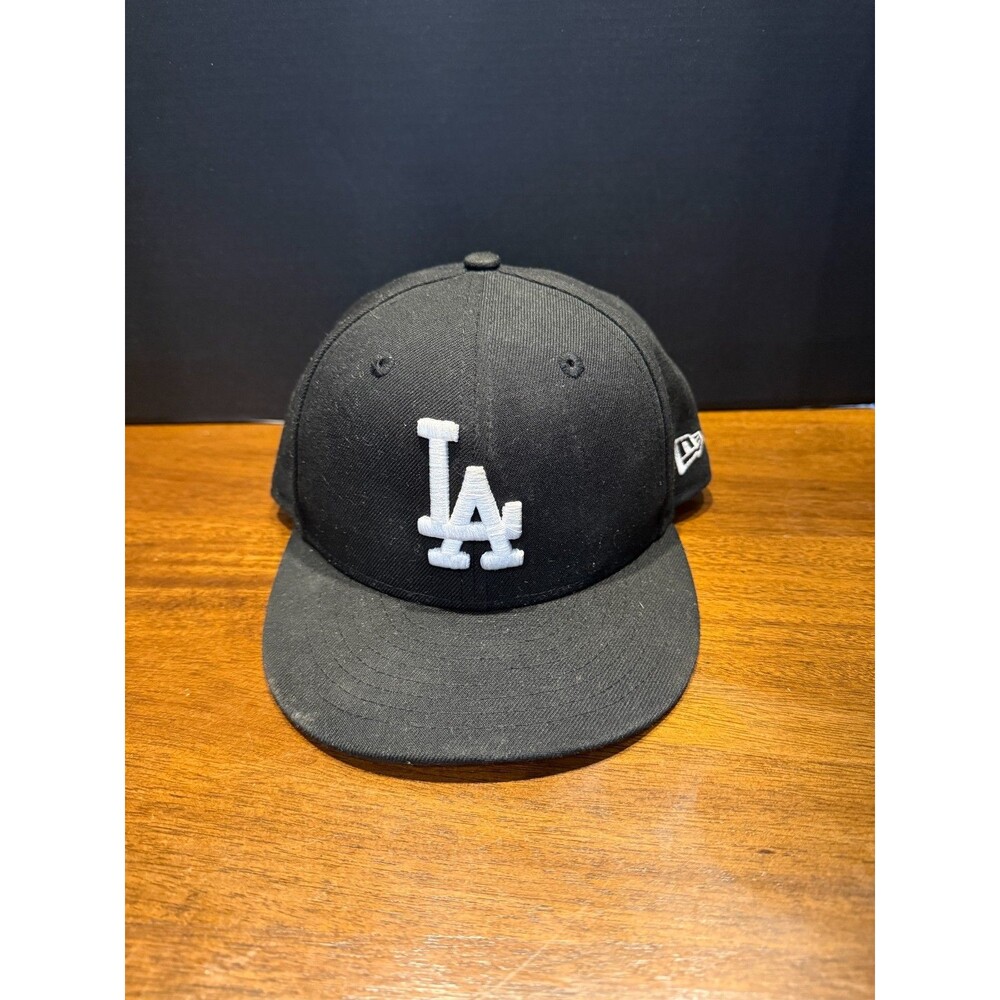 Los Angeles Dodgers New Era 9FIFTY Youth Snapback Hat Cap Black White Logo MLB